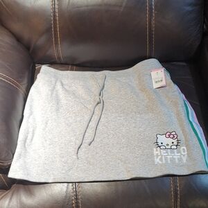 New With Tags L Hello Kitty Gray Skirt